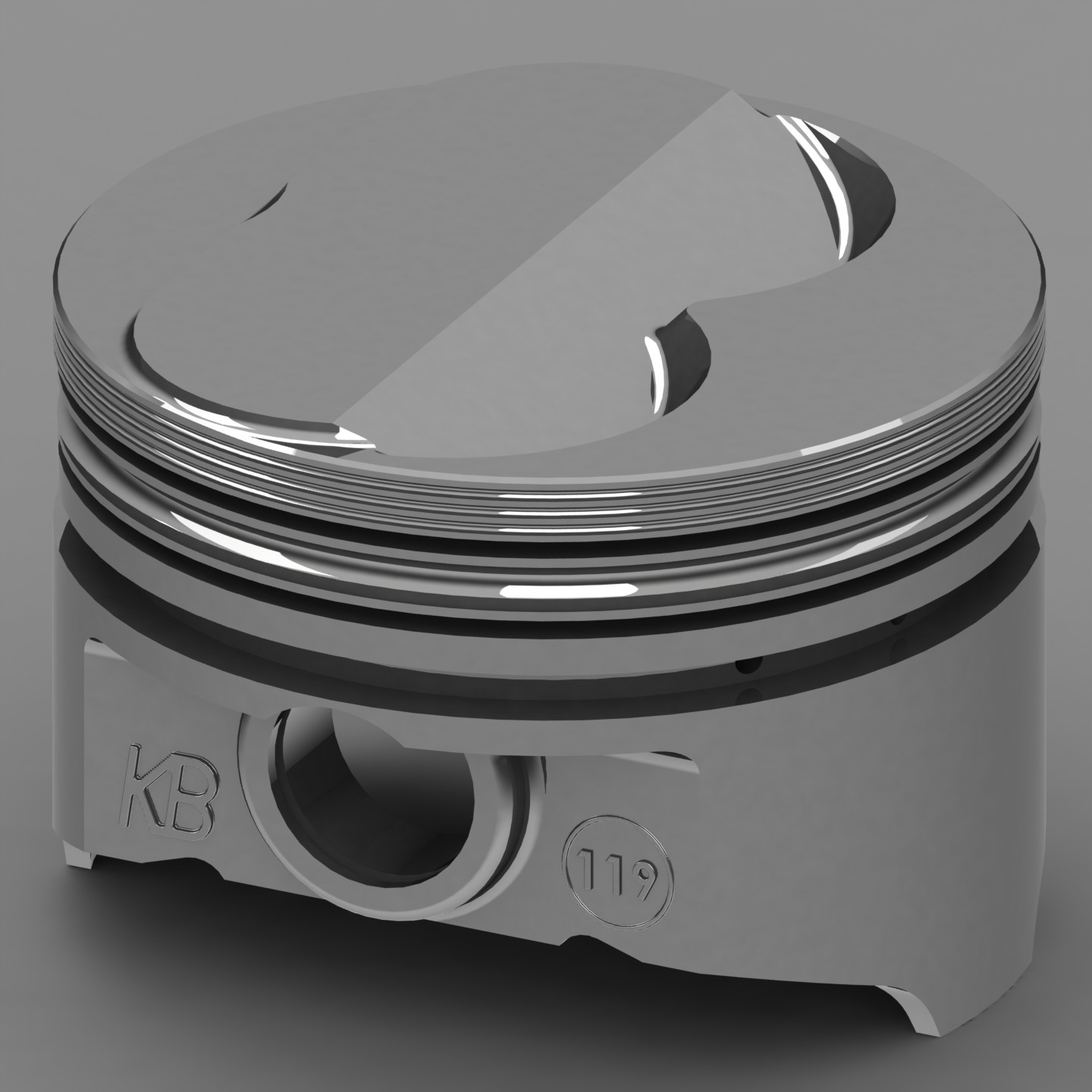 KB Performance Pistons, Hypereutectic Pistons, Chev 350, Dome, 4.060