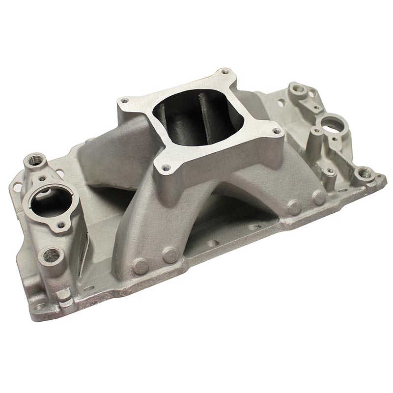 Power Products, Single Plane Intake Manifold, Chev SB, Satin Finish Competition Products