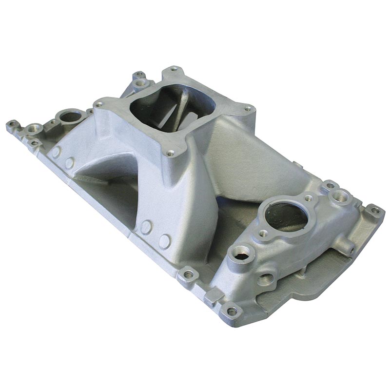 Power Products, Single Plane Intake Manifold, Chev SB Vortec, Satin