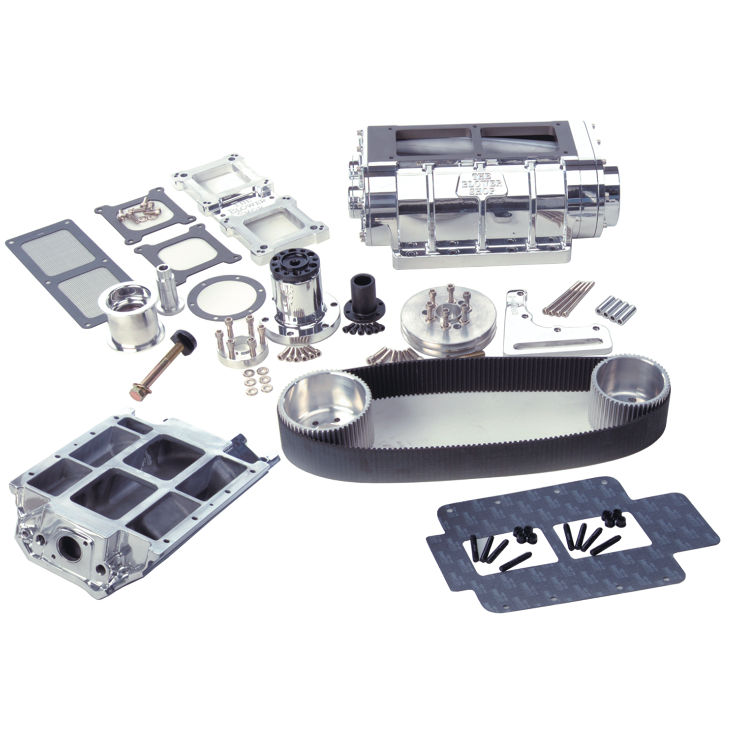 The Blower Shop 671 Polished Supercharger Kit Competition Products