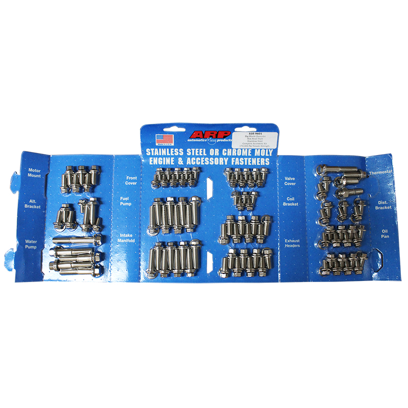 ARP, Engine & Accessory Fastener Kit, Chev BB, Hex Head, Stainless