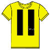 Acme, Camaro Stripes T-Shirt, 2X-Large, Yellow