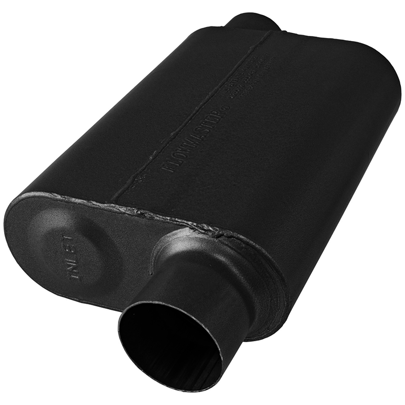 Flowmaster Original 40 Series Muffler – 409 Stainless, 3” Offset In/Out, Aggressive Sound