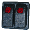 Fastronix, Rocker Switch Panel, Dual, Red