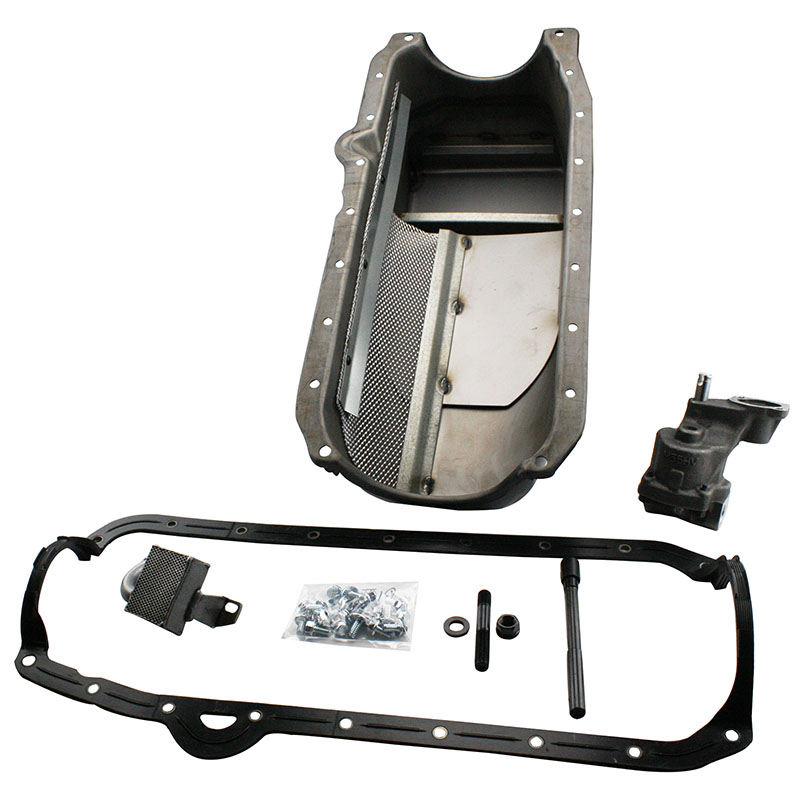 Power Products Complete Oil Pan Kit, 1986Up (1pc. Rear seal), 7 Qt, 8