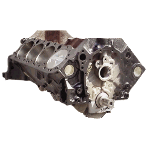 Chev 383ci Super Short Block, Late w/1 Pc. Rear Seal, 9.7:1