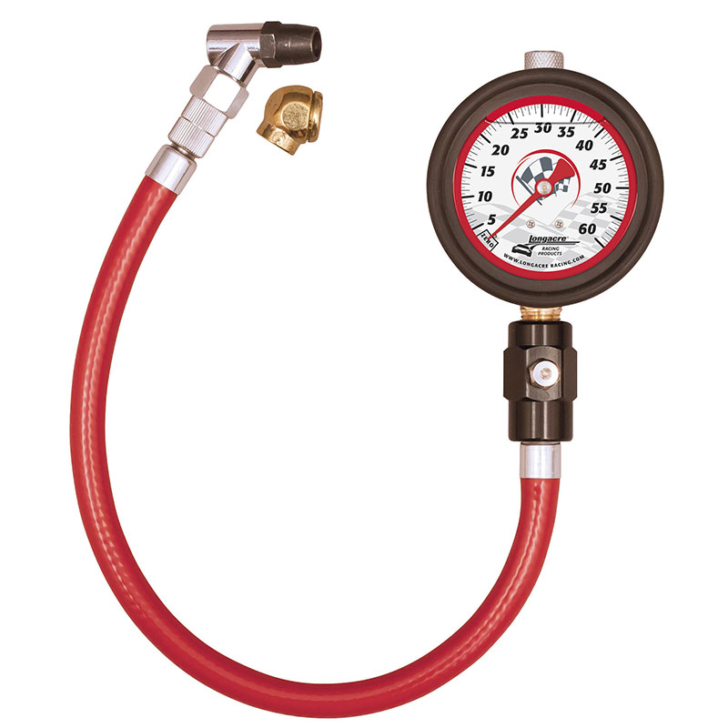 Longacre, Liquid Filled Deluxe Tire Pressure Gauge, 21/2", 060 psi by