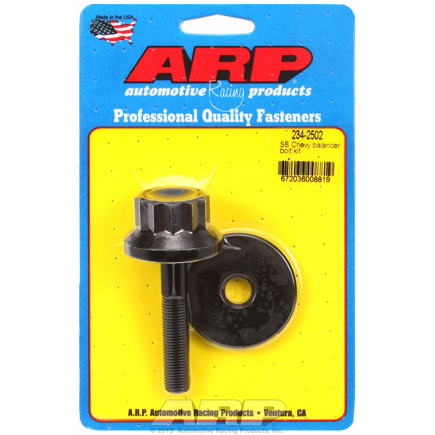 ARP, Harmonic Balancer Bolts, Chev Small Block, 11/16" Socket
