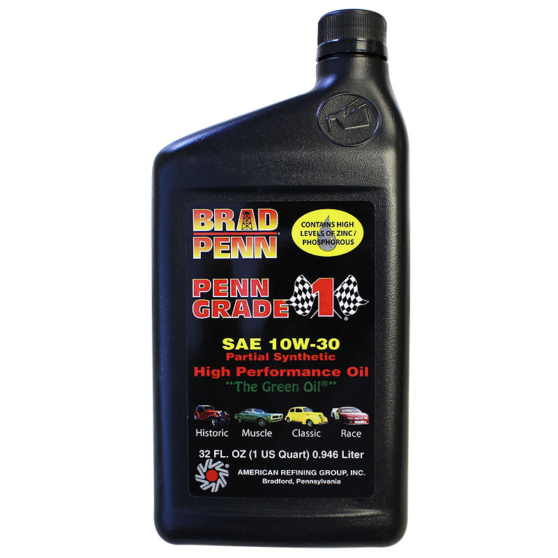 Brad Penn, PENN-GRADE 1 Racing Oil, 10W-30, Quart - Competition Products