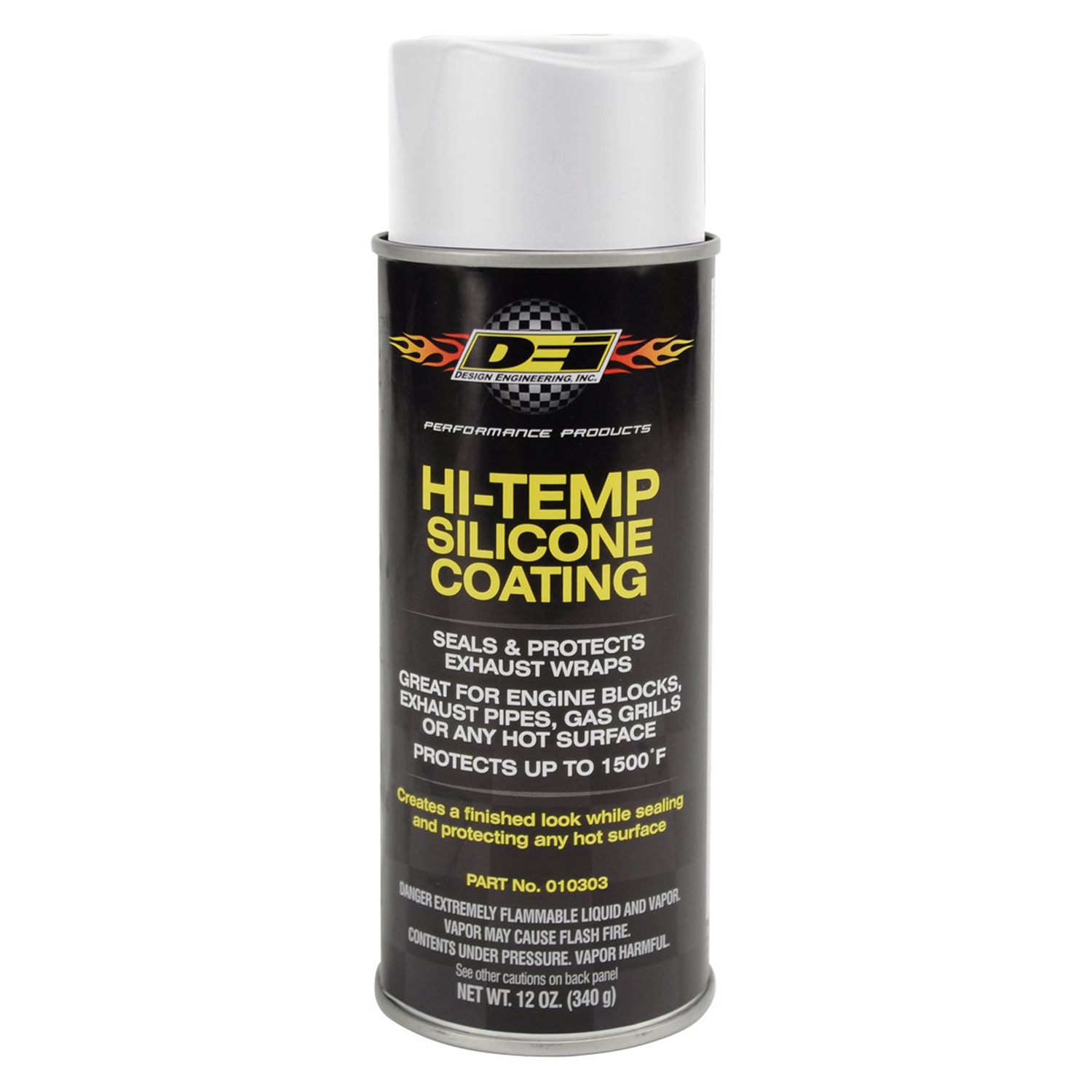 Design Engineering Inc., HiTemp Silicone Coating, 12oz. White Competition Products