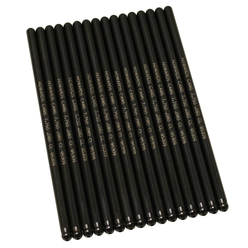 Howards Cams Pushrods, 5/16" Dia., .080" Wall, 7.750" Length, 210 Deg