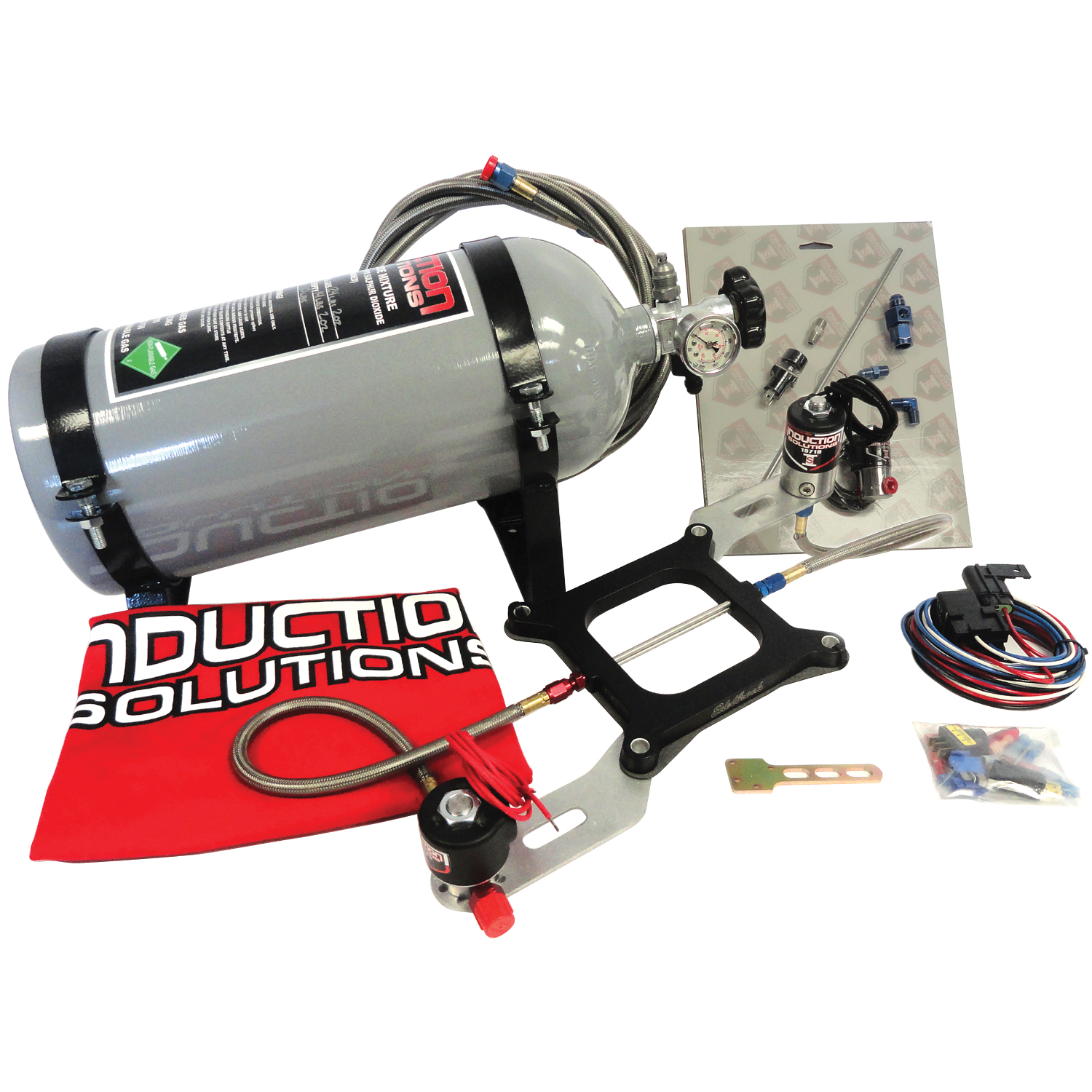 Induction Solutions, Real Street Complete Adjustable Nitrous Kit, 100