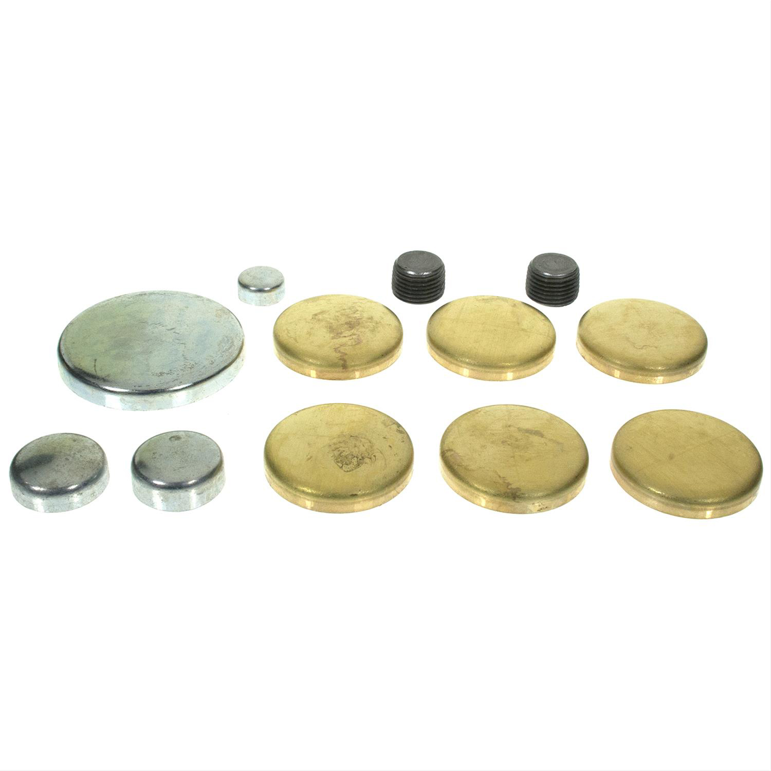 Brass Freeze Plug Kit MPE-108BR - Complete Set For Small Block Windsor Engines 255-351ci