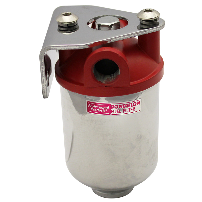 Professional Products, Street Rod Fuel Filter, 3/8" NPT Inlet/Outlet