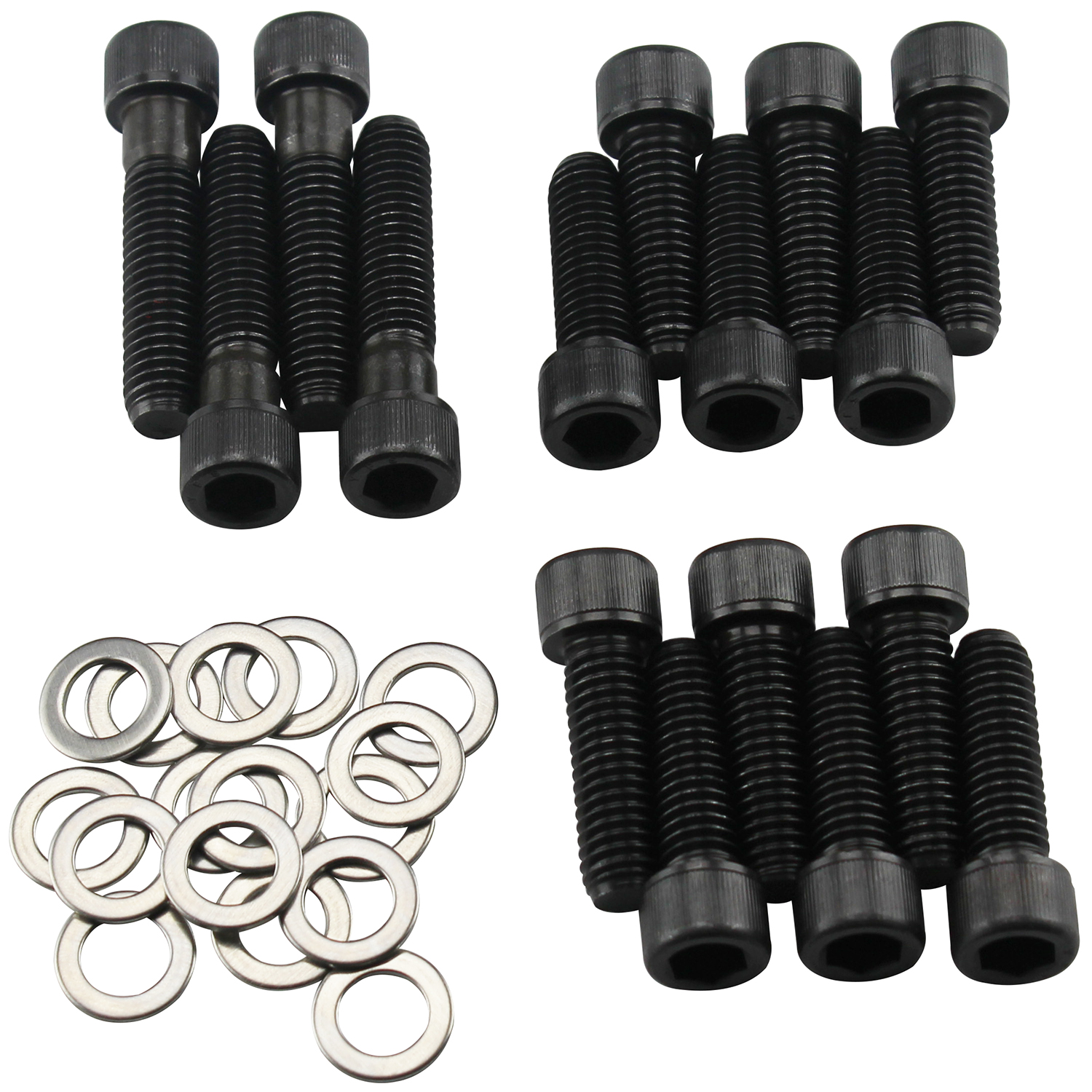 Power Products, Intake Bolts w/ Washers, Chev BB (Single Plane Intake
