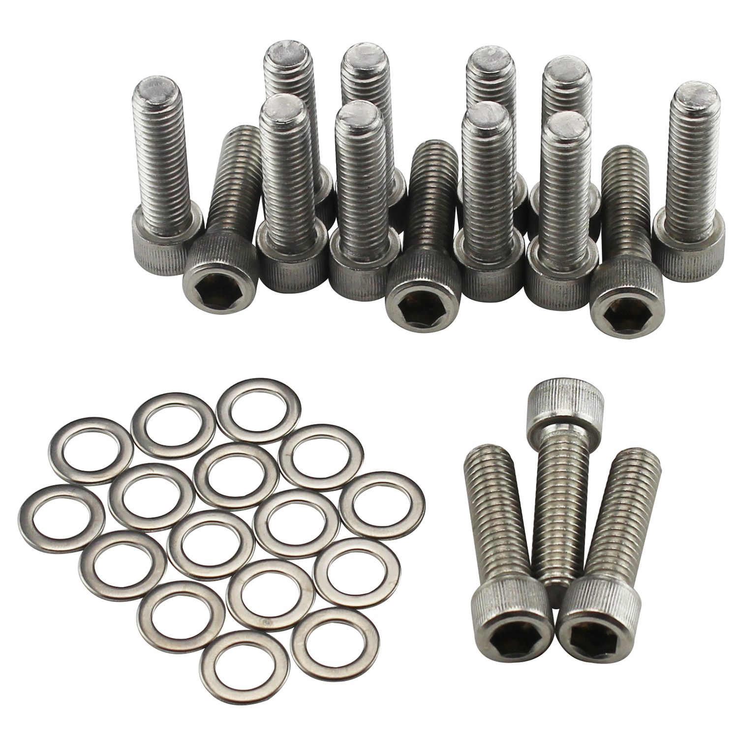 Power Products, Stainless Allen Head Intake Bolts, Chev BB