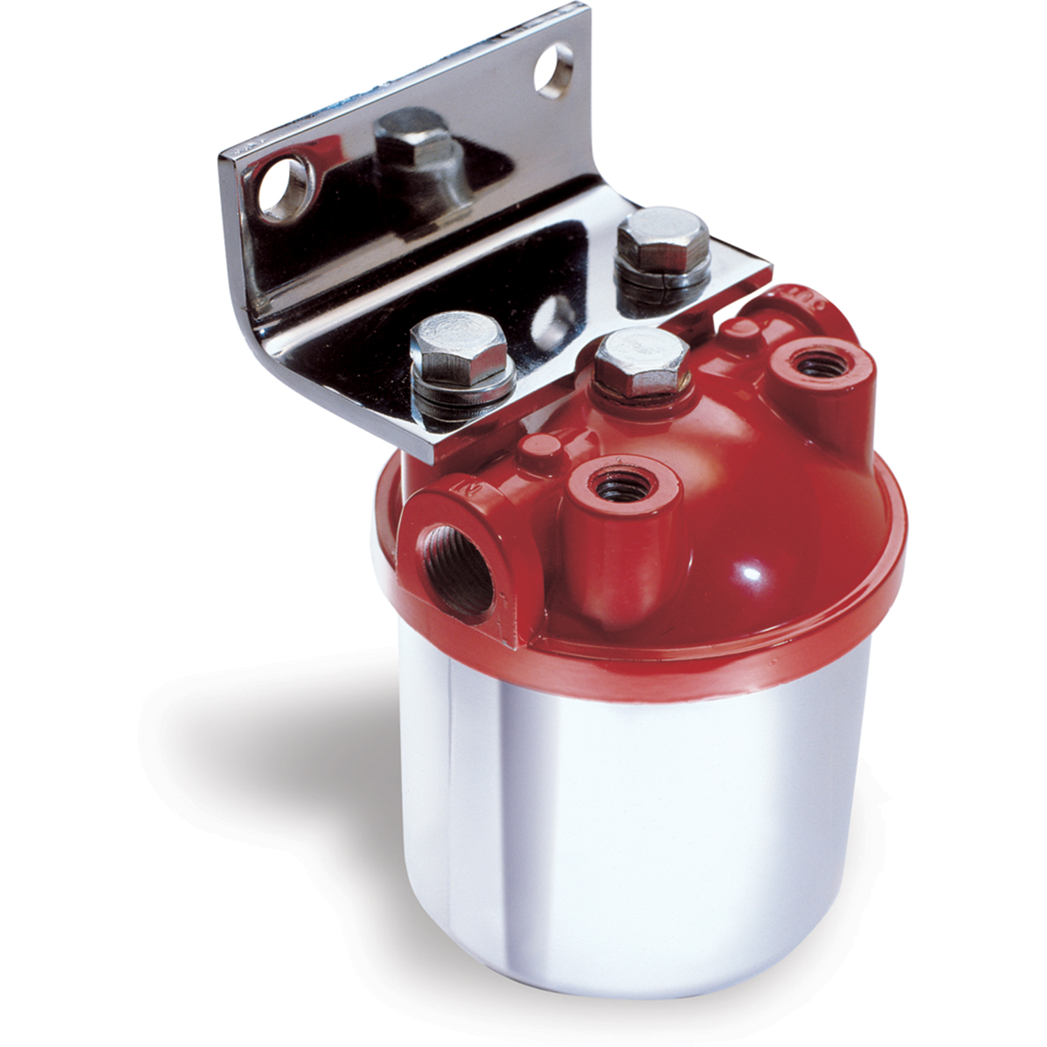 1 3//8/" Universal Gas//Fuel Filter Chrome Canister