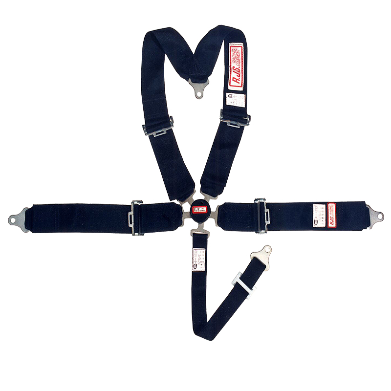 RJS SFI Camlock Harness, 4Point VType Roll Bar Mount, 2" Sub Strap