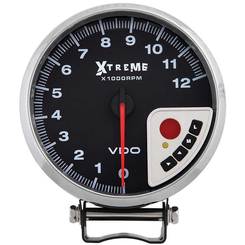 VDO, Xtreme Performance 5" Tachometer w/ Shift Light, Peak RPM Recall