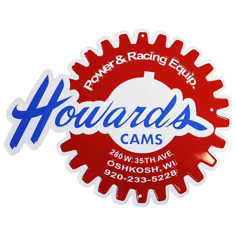 Howards, Metal Howards Cams Retro Logo Sign
