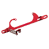 PRP, Billet Alum. Cable Bracket, Std., 4150/4160, GM, Red