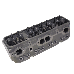 World Products, Sportsman II Cast Iron Chev SB Head, 200cc/64cc, Stage 1, Angled Plug, Assembled, Pair