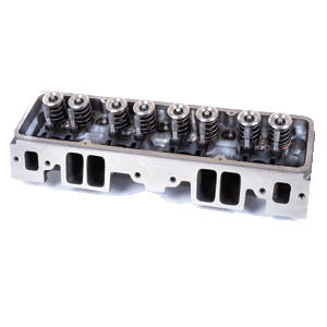 Dart Machinery, Pro-1 Aluminum Chev SB Head, 200cc/72cc, Angled Plug, Stage 1 Assembled, Pair