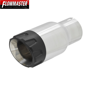 Flowmaster Stainless Exhaust Tip, Angle Cut Single Round, Universal, 2.50