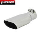 Flowmaster Stainless Exhaust Tip, Angle Cut Single Oval, Universal, 2.50