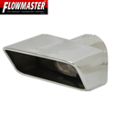 Flowmaster Stainless Exhaust Tip, Angle Rolled Single Rectangle, Right, 2.50