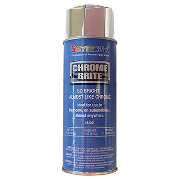 Seymour, Specialty Paint, Chrome Brite Paint, Bright Aluminum, 11 FL OZ