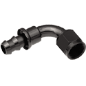 Redhorse, Push Loc, 90 Elbow, Socketless, -6 AN, Black