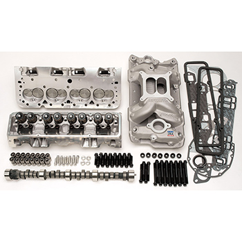 Edelbrock, Top End Power Package Kit, Chev 350, 410 HP, Hydraulic Flat Tappet Cam