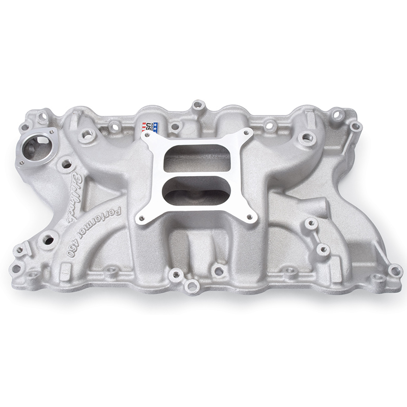 Edelbrock, Performer Dual Plane Intake Manifold, Ford BB 429-460, Straight Flange