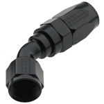 Fragola Pro-Flow 45 Degree Swivel Hose End, -6 AN, Black