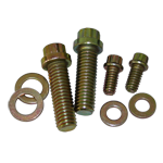Specialty Fasteners, Fuel Pump Bolt Kit, Chevrolet Small Block (Most GM,Ford, Chrysler) 12-Point, ZInc Plated, Set of 4