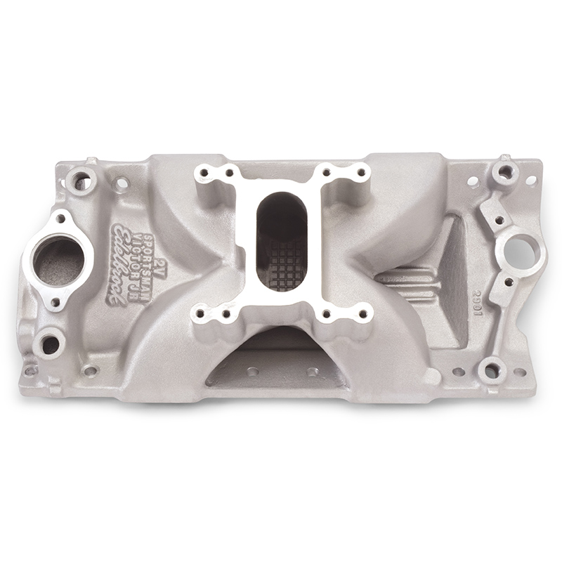 Edelbrock, Victor Jr. 2-bbl. Intake Manifold, Chev SB