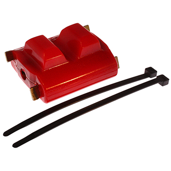 Energy Suspension, Engine Mount, GM, Insters for 4-Bolt Clam Shell Style, Red, Each