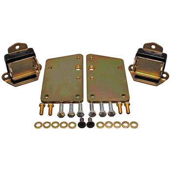 Energy Suspension, Engine Mount Conversion Set, GM LS-Series, Chevrolet w/ Early 3-Bolt Mounts, Black