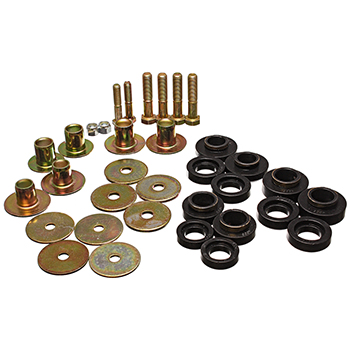 Energy Suspension, Body Mount Kit, Camaro 67-81/Nova 68-74, Black