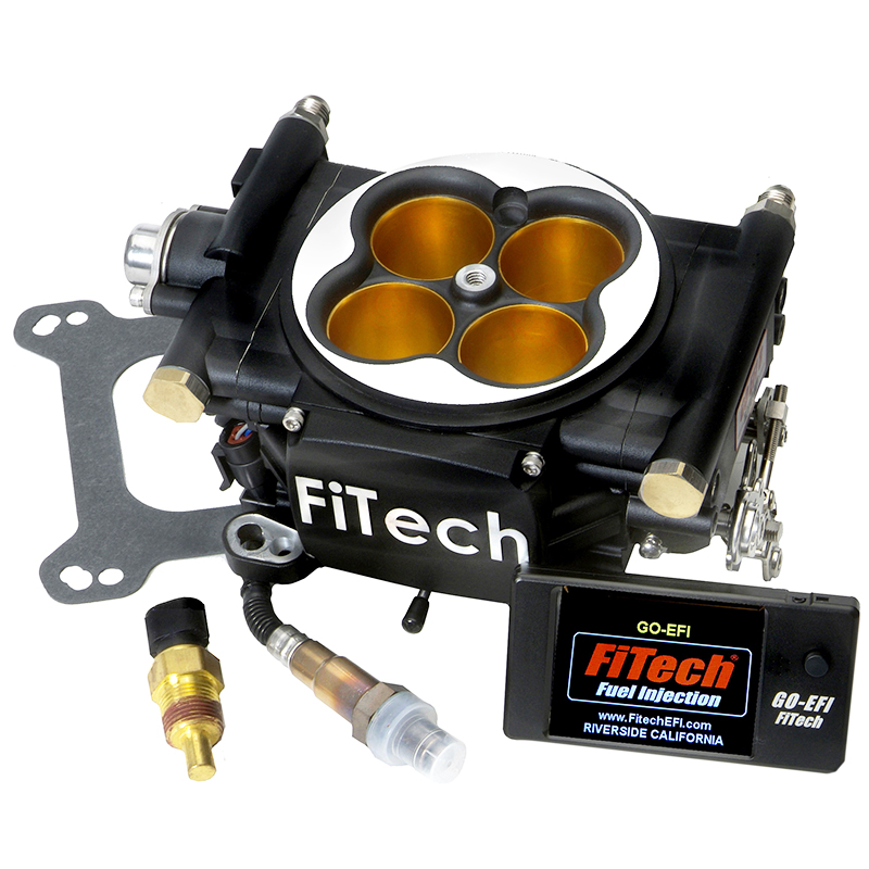 FiTech, Go EFI 8 Power Adder Fuel Injection System, 1200 HP, Matte Black