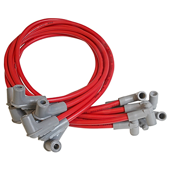 MSD Ignition, Race Tailored 8.5mm Super Conductor Wire Set, Chev BB, Below Headers, HEI, Red