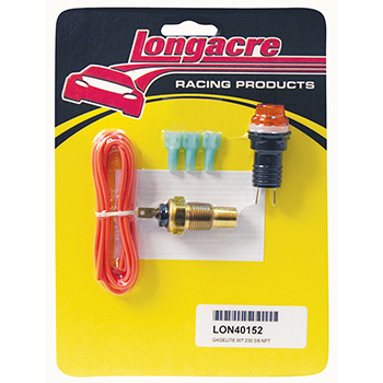 Longacre Gagelites Warning Light Kit - 230º Water Temp 3/8 Longacre Gagelites Warning Light Kit - 230º Water Temp 3/8