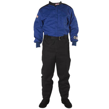 G-Force, GF 125 Series SFI 3.2A/1 Single Layer Driving Suit, X-Large, Blue