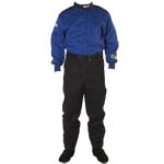 G-Force, GF 125 Series SFI 3.2A/1 Single Layer Driving Suit, X-Large, Blue