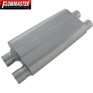 Flowmaster 80 Series Cross-Flow Muffler, Aluminized Steel, 2.50