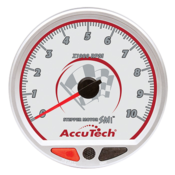 Longacre, AccuTech Sportsman Stepper Motor Tachometer w/ Memory & Max RPM Warning, 10,000 RPM, 4-1/2