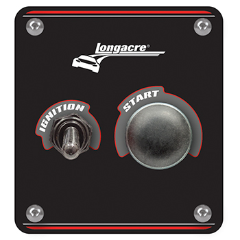 Longacre, Start/Ignition Panel, 12 Volt, 40 Amp w/ HD Start Button