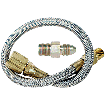 Longacre, Steel Braided Gauge Line Kit, 2500psi, 60