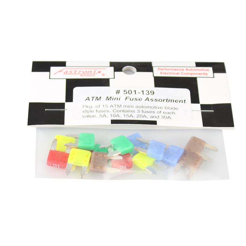 Fastronix, Replacement Fuse Kit, Mini Blade, Set of 15